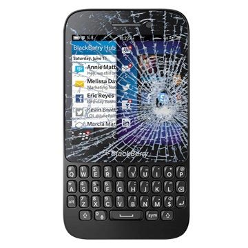 BlackBerry Q5 PekskĂ¤rm Reparation - Svart