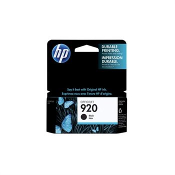 HP 920 Inkjet Cartridge - Officejet  6000, 6500, 7000 - Svart