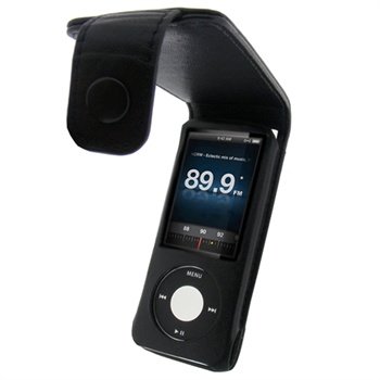 iPod Nano 5G iGadgitz Läderfodral - Svart