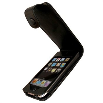 iPod Touch 2G, Touch 3G iGadgitz Flip Läderfodral - Svart