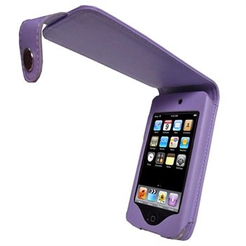 iPod Touch 2G, Touch 3G iGadgitz Flip Läderfodral - Lila