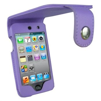 iPod Touch 4G iGadgitz Läderfodral - Lila