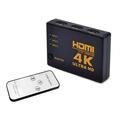 4K Ultra HD 3 till 1 HDMI-switch med fjärrkontroll