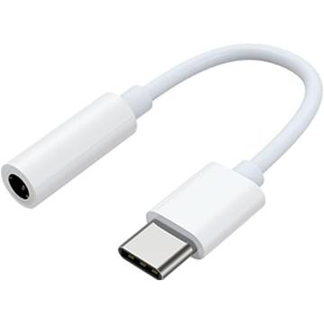 Alook USB-C / 3,5 mm adapter för hörlursuttag GP-TGU022MVAWW - Vit