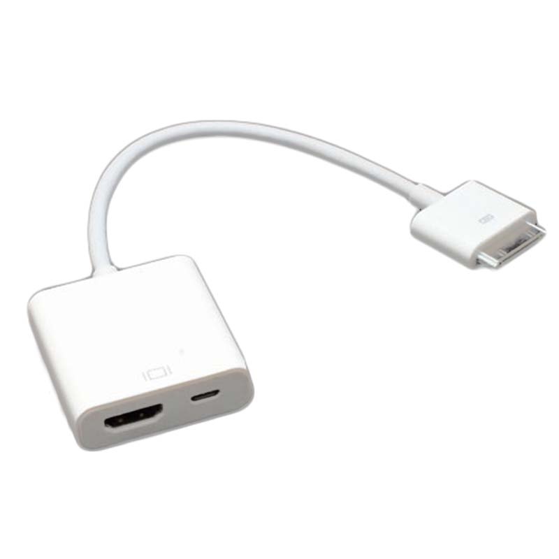 30pin / HDMI & MicroUSB Kabel Adapter iPad 3, iPhone 4, iPhone 4S