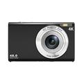 DC402-AF 4K 48MP digitalkamera för barn Autofokus 16x digital zoom Vloggingkamera för tonåringar - svart