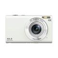 DC402-AF 4K 48MP digitalkamera för barn autofokus 16x digital zoom Vloggingkamera för tonåringar - vit