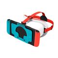 DEVASO VR-headset för Nintendo Switch spelkonsol Värmeavledande VR-glasögon med plasthuvudband - vit / blå