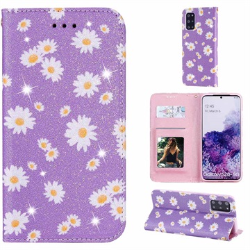 Daisy Pattern Samsung Galaxy S20+ Plånboksfodral - Lila