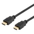 Deltaco Höghastighets HDMI 2.0-kabel med Ethernet - 1m - Svart