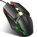 HXSJ S200 trådbunden mus med färgglad belysning Gamingmus