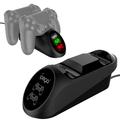 IPEGA PG-9180 dubbel laddningsstation för spelkontroll med LED-indikator för PS4-handkontroll