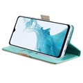 Lace Pattern Samsung Galaxy A23 Plånboksfodral - Grön