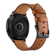 Samsung Galaxy Watch4/Watch4 Classic/Watch5/Watch6 Läderrem - 20mm - Brun