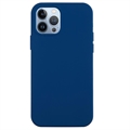 iPhone 14 Pro Liquid Silikonskal - Mörkblå