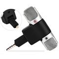 Mini Bärbar Mikrofon för Smartphones och Surfplattor - 3.5mm
