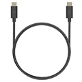 Motorola Premium USB-C till USB-C Kabel SJCX0CCB15 - 1.5m - Svart / Grå