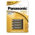 Panasonic Alkaline Power LR03/AAA-batterier - 4 st.