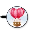 Saii Premium Universell Snabb Trådlös Laddare - 15W - Kärleksballong