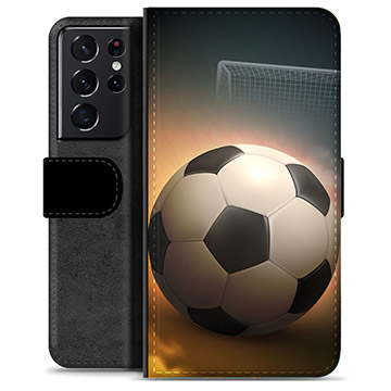 Samsung Galaxy S21 Ultra 5G Premium Plånboksfodral - Fotboll