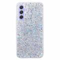 Samsung Galaxy S23 FE Glitter Flakes TPU-skal - Silver