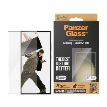 Samsung Galaxy S24 Ultra PanzerGlass Ultra-Wide Fit EasyAligner Skärmskydd - 9H - Svart Kant