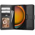 Samsung Galaxy Xcover7 Tech-Protect plånboksfodral med magnet och stativ (Öppen Förpackning - Bulk Tillfredsställande) - Svart