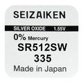Seizaiken 335 SR512SW Silveroxidbatteri - 1.55V