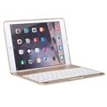 iPad Air 2 Witspad F8S Luminous aluminum Bluetooth tangentbord & fodral - guld