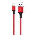 XO NB143 USB / Micro USB-kabel - 2m - Röd
