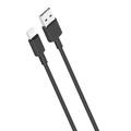 XO NB156 USB-A / Lightning-kabel - 1 m, 2,1A - Svart