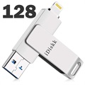 iDiskk OTG USB-minne - USB Type-A/Lightning - 128GB