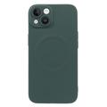 iPhone 13 Silikonskal med kameraskydd - MagSafe-kompatibelt - Grön