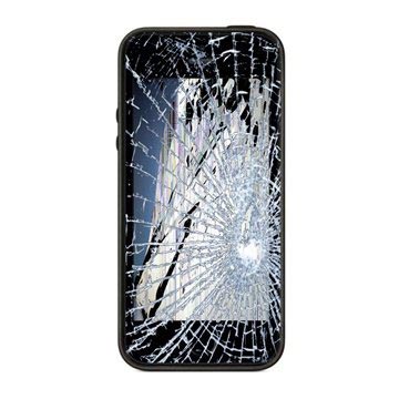 iPhone 5S LCD-display & Glas Reparation - Svart - Grade A
