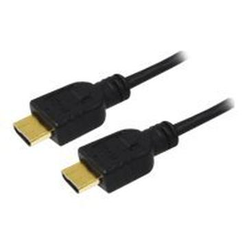 LogiLink HDMI-kabel med Ethernet - HDMI hane -> HDMI hane - 20m - Svart
