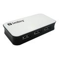 Sandberg 4-ports USB 3.0 Hub - Svart / Vit