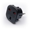 UK / Euro Standardladdare Plugg Adapter - Svart