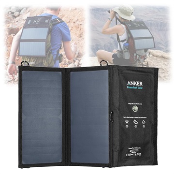 Anker PowerPort Solar Lite 15W Solpanel - Svart