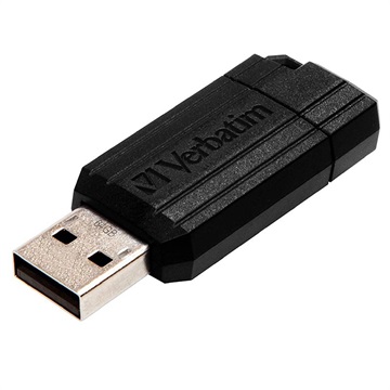 Verbatim PinStripe USB-minne - Svart - 64GB