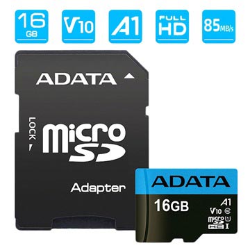 Adata Premier MicroSDHC UHS-I Minneskort AUSDH16GUICL10A1-RA1 - 16GB