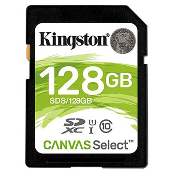 Kingston Canvas Select UHS-I SDXC Minneskort SDS/128GB - 128GB
