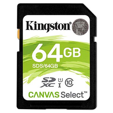 Kingston Canvas Select UHS-I SDXC Minneskort SDS/64GB - 64GB