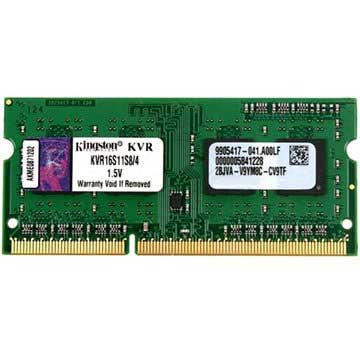 Kingston ValueRAM KVR16S11S8/4 1600MHz SO-DIMM DDR3 RAM-minne - 4GB