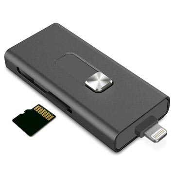 Ksix iMemory Extension Lightning / USB microSD Kortläsare - iPhone, i