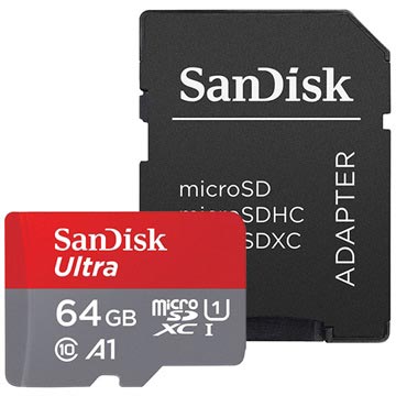 SanDisk Ultra MicroSDXC UHS-I Kort SDSQUAR-064G-GN6MA - 64GB