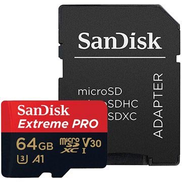 SanDisk Extreme Pro MicroSDXC UHS-I Kort SDSQXCG-064G-GN6MA - 64GB