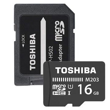 Toshiba M203 MicroSDHC Minneskort THN-M203K0160EA - 16GB