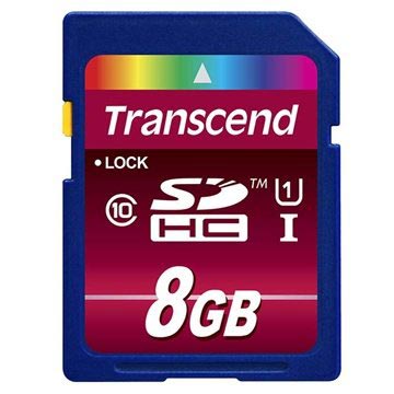 Transcend SDHC Minneskort TS8GSDHC10U1 - 8GB
