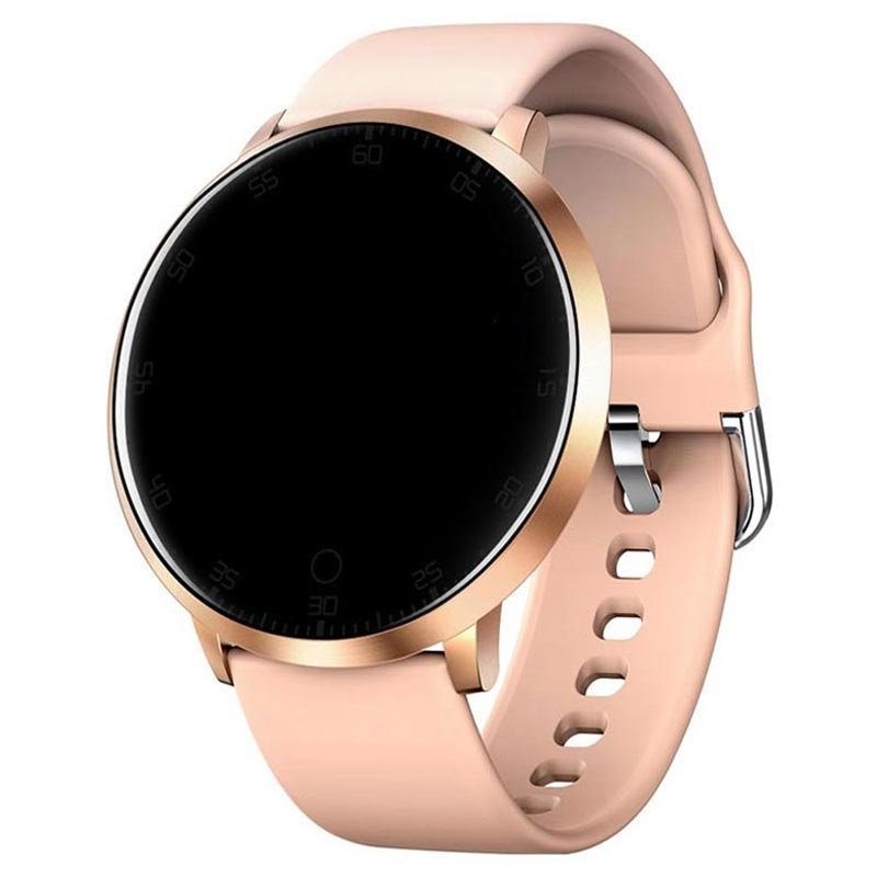 Smartwatch i rosa med IP68 certifiering