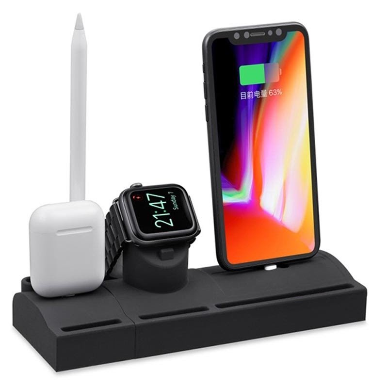 Bordsladdare till Apple prylar Dockningsstation till Apple enheter